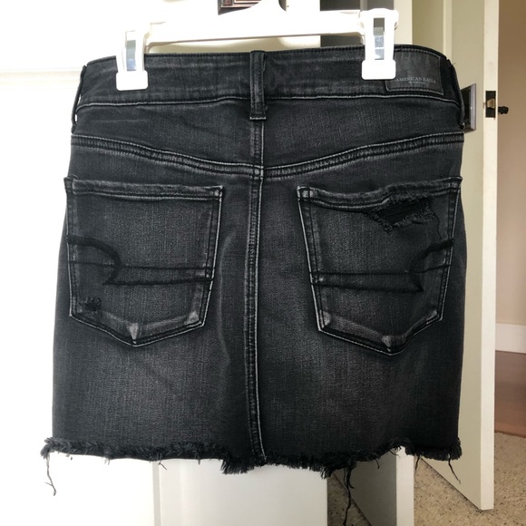Black Denim Skirt - Picture 3 of 4